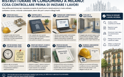 RISTRUTTURARE IN CONDOMINIO A MILANO: COSA CONTROLLARE PRIMA DI INIZIARE I LAVORI